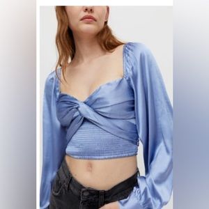 Urban Outfitters Satin Long Sleeve Shirt NEW WITH TAGS!!!